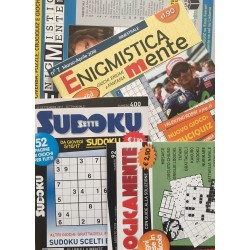 Pacchetto regalo 4 numeri enigmistica, logica e sudoku