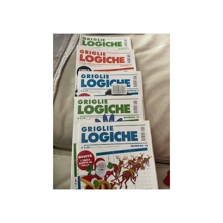 Griglie Logiche pacchetto 8 numeri €25,20 anziché €36,00 sconto applicato 30% 